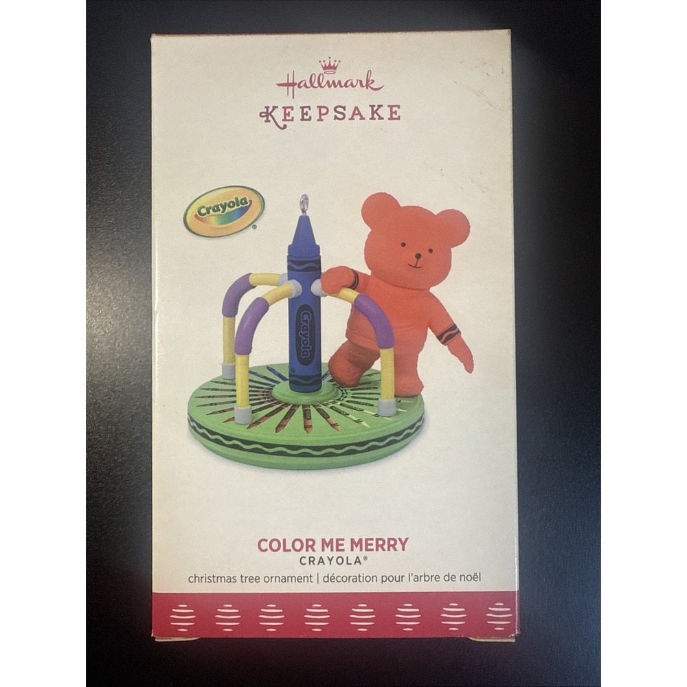 2017 Hallmark Keepsake Color Me Merry Crayola Merry-Go-Round NEW - Picture 1 of 5